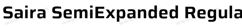 Saira SemiExpanded Regular字体转换 Saira SemiExpanded Regular字体转换